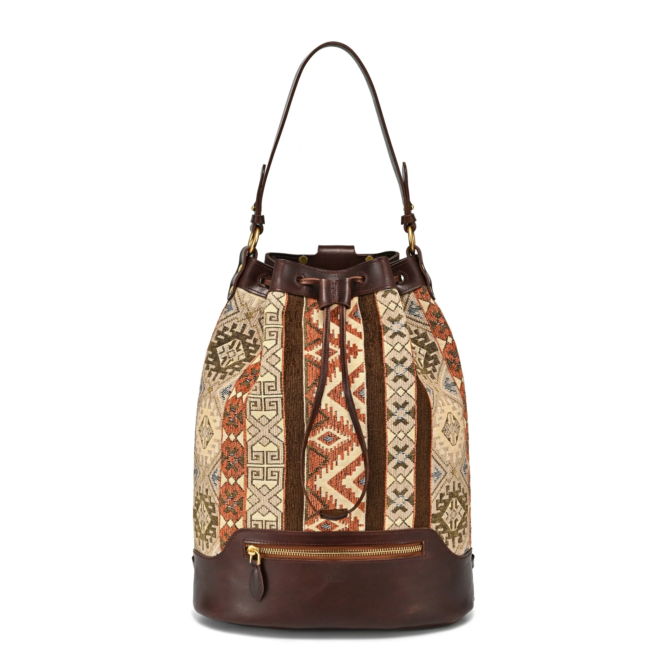 Myrtle Geometric Convertible Bucket Backpack