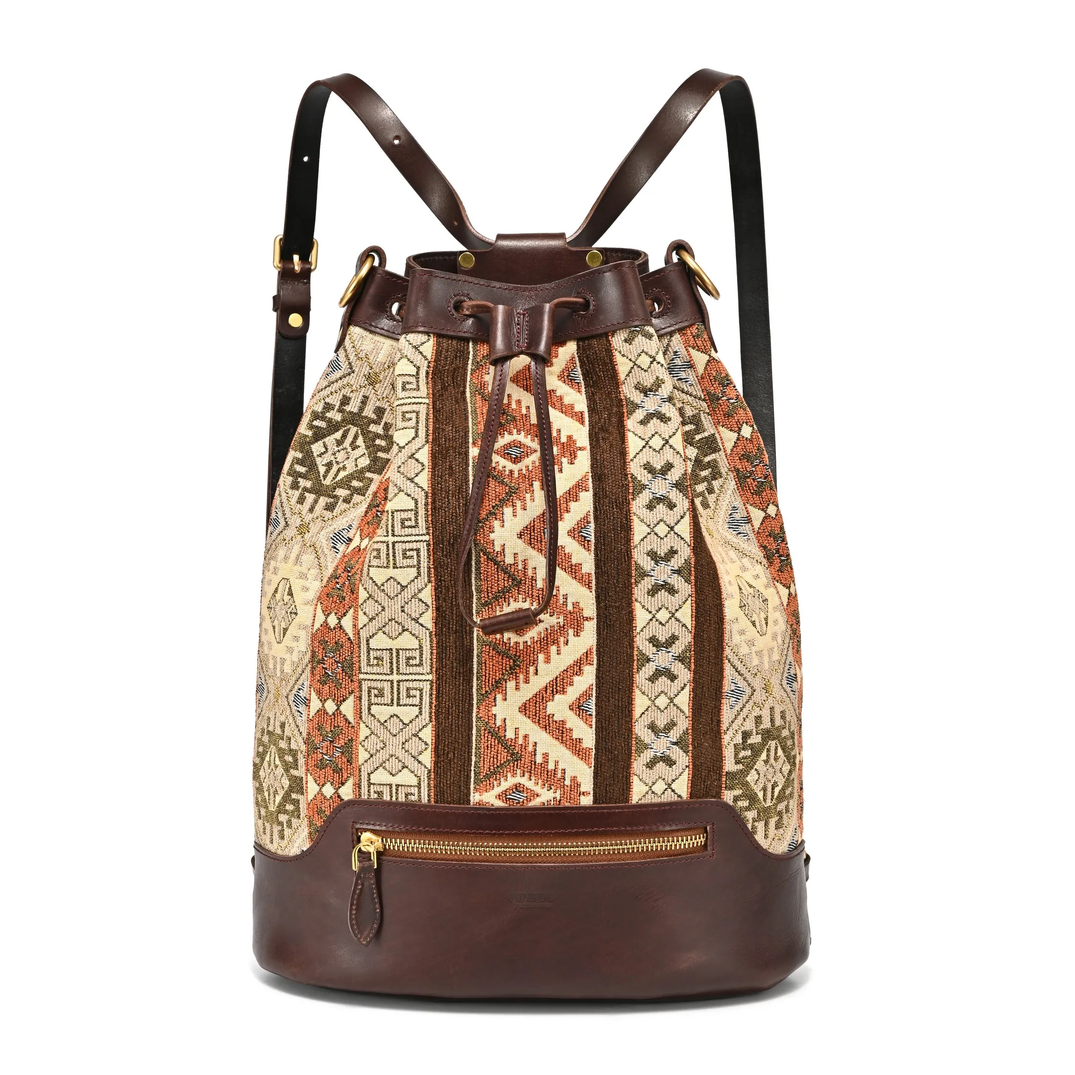 Myrtle Geometric Convertible Bucket Backpack