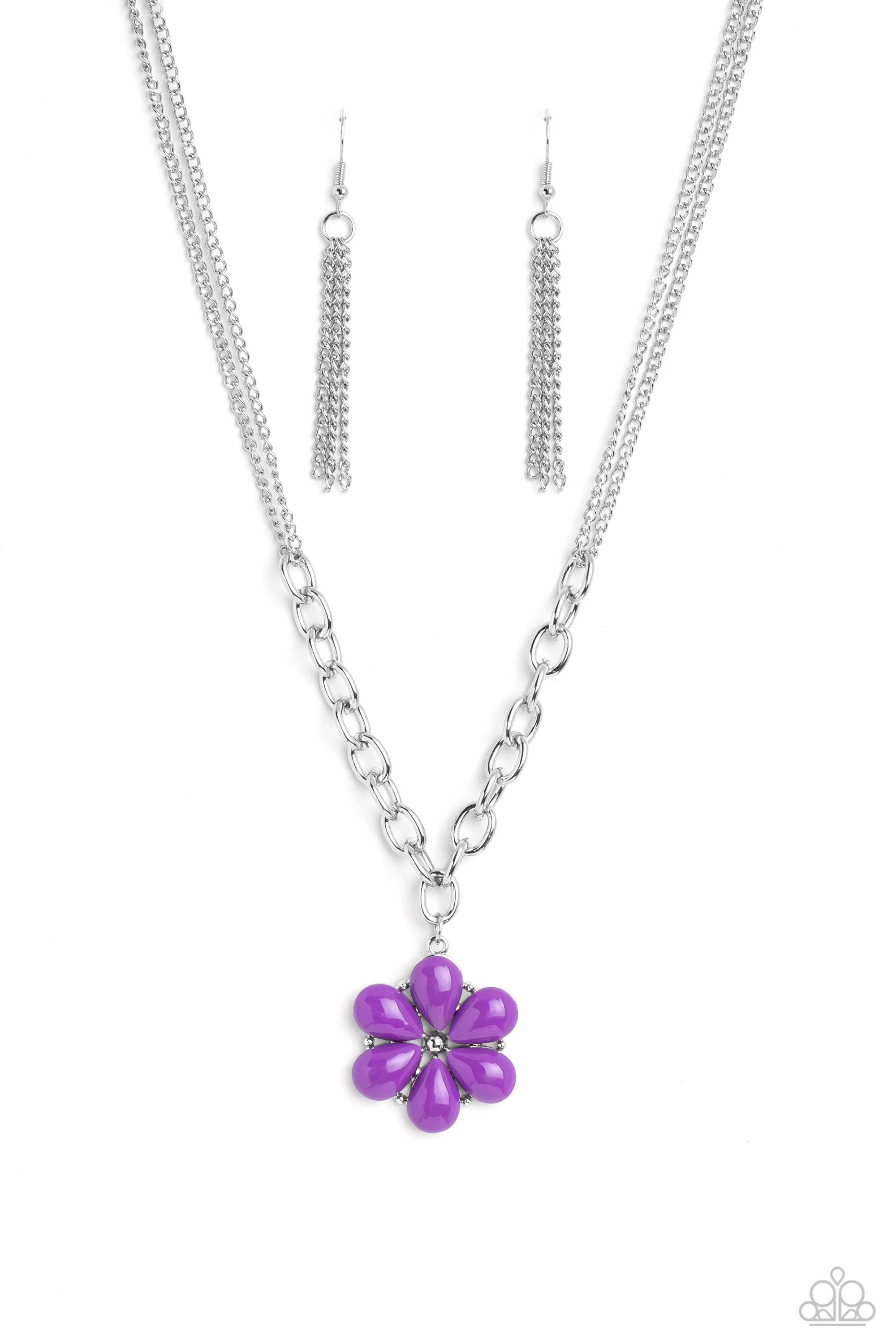 Necklaces Dazzling Dahlia - Purple N194