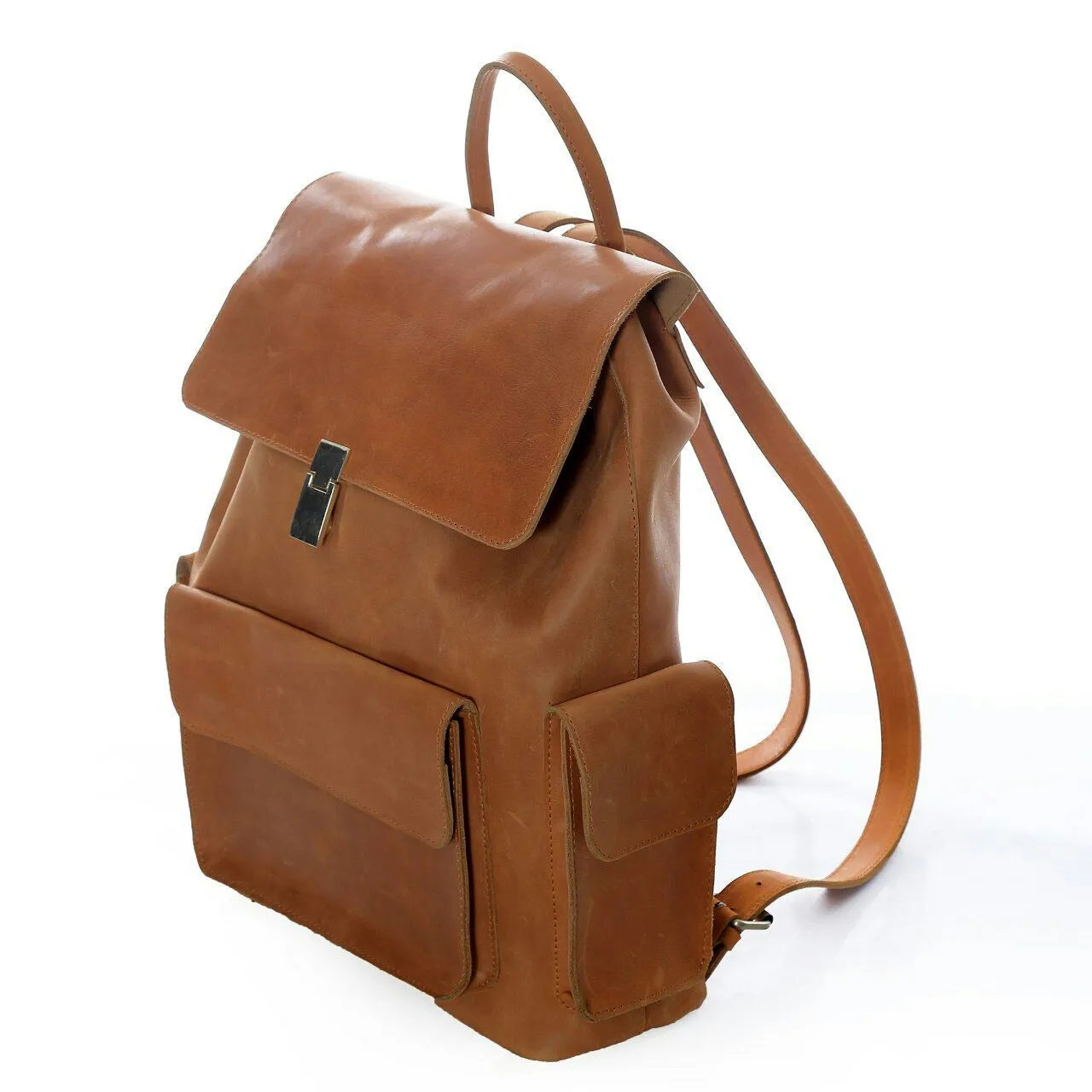 NICKI BACKPACK: RUST BROWN