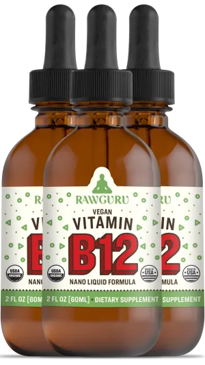 Organic Vegan Vitamin B12 Tincture (3 month supply)