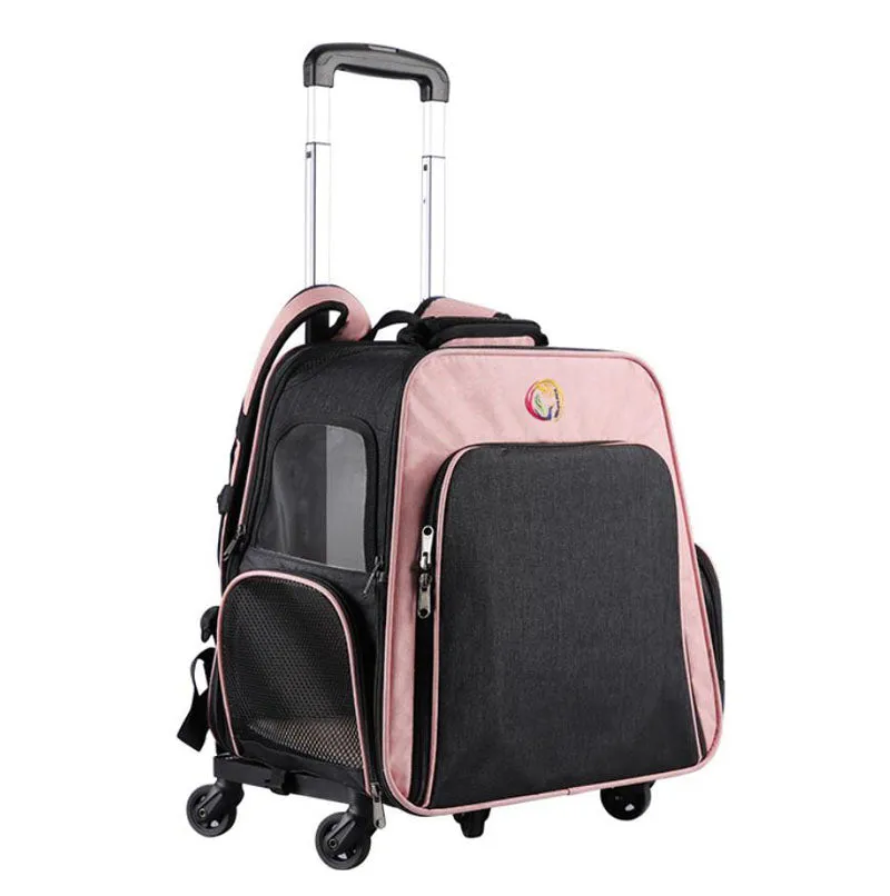 Outing pet backpack portable pet trolley air box