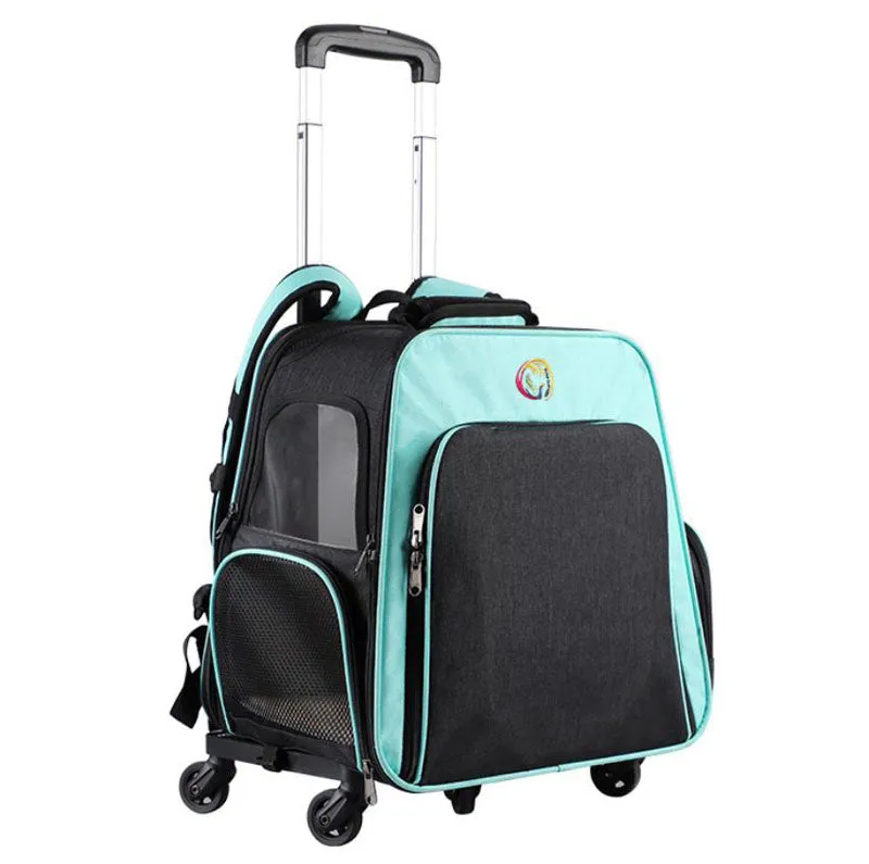 Outing pet backpack portable pet trolley air box