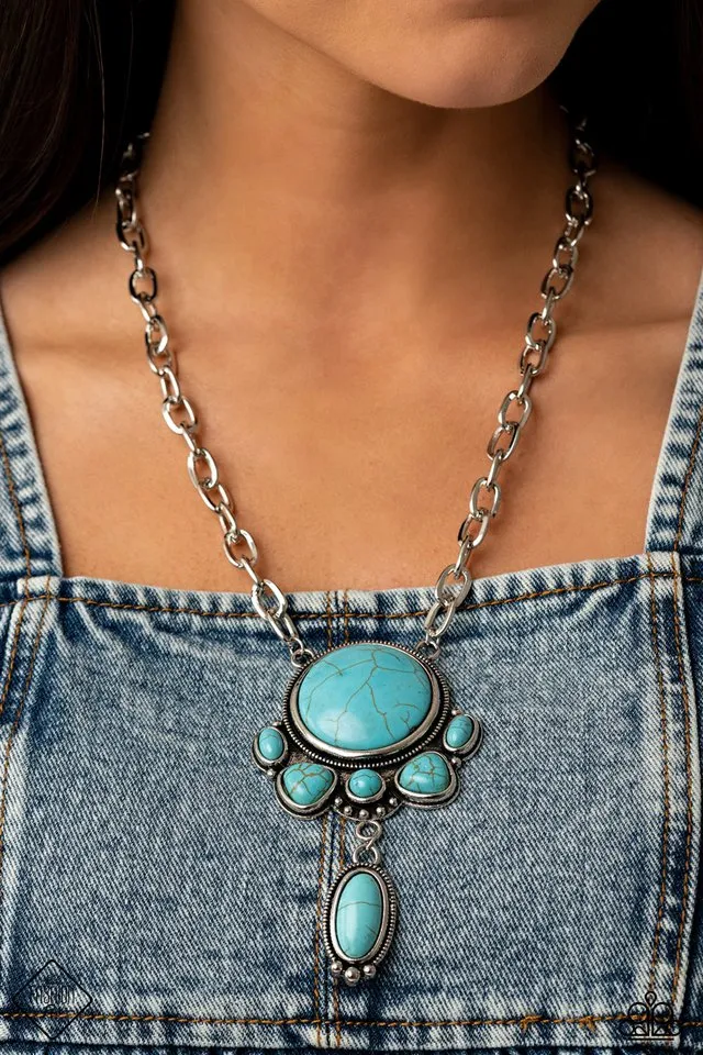 Paparazzi Necklace ~ Geographically Gorgeous - Blue