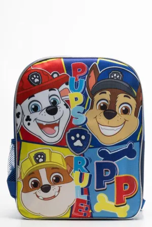 Paw Patrol Light Up Back Pack Red & Blue