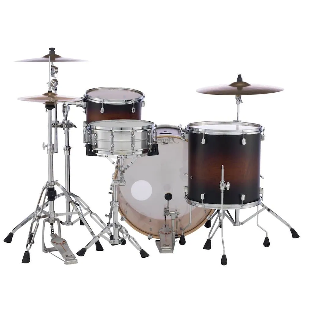 Pearl Decade Maple 3 pc. Drum Set Satin Brown Burst