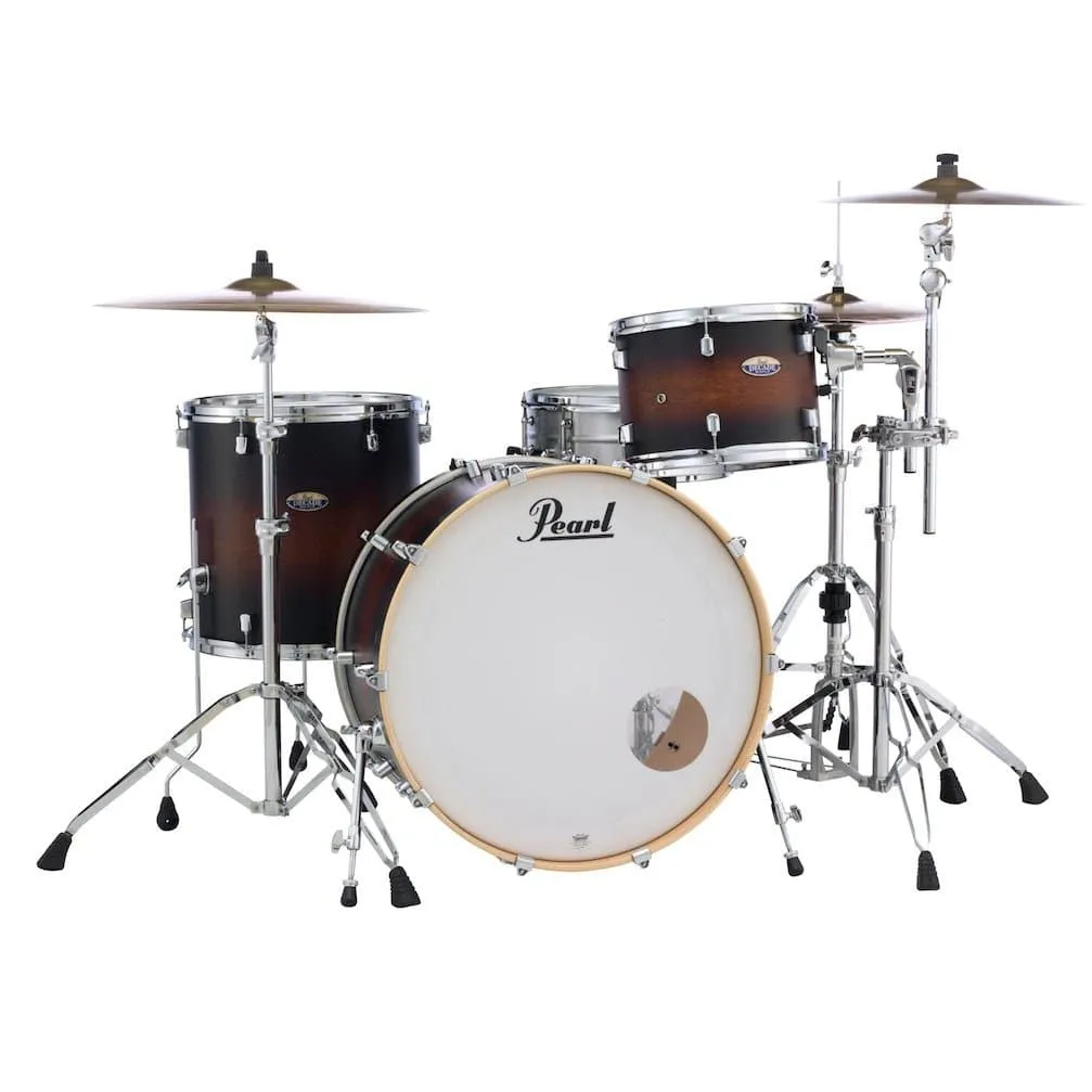 Pearl Decade Maple 3 pc. Drum Set Satin Brown Burst