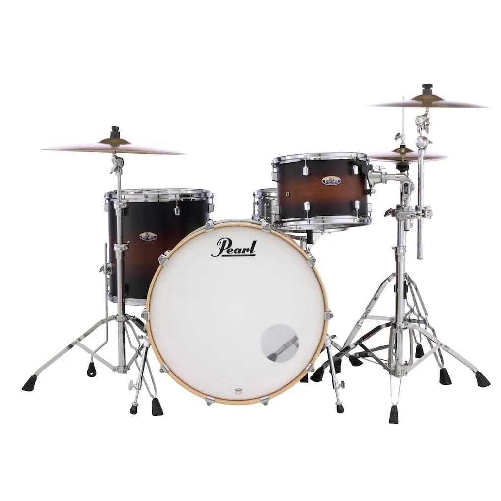 Pearl Decade Maple 3 pc. Drum Set Satin Brown Burst