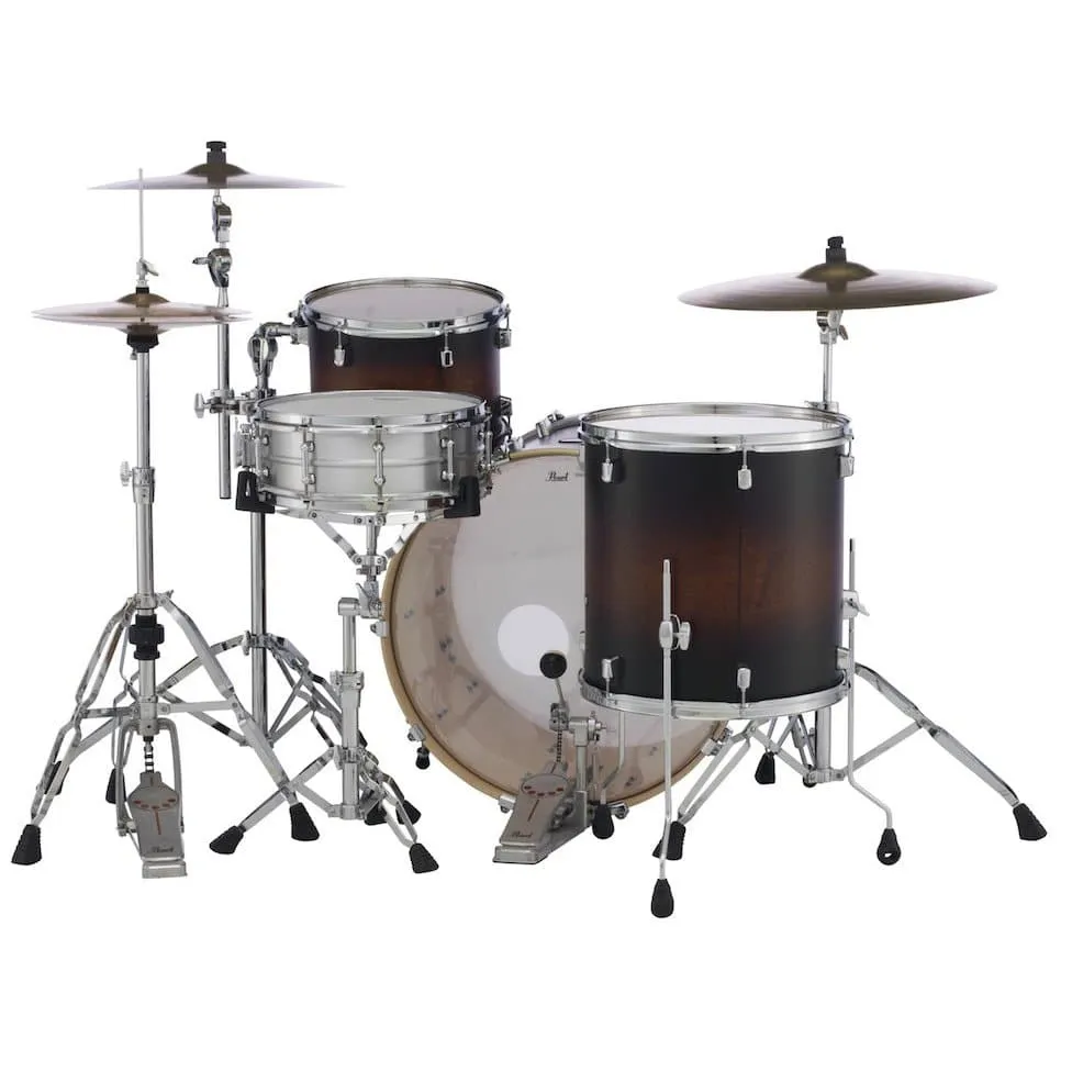 Pearl Decade Maple 3 pc. Drum Set Satin Brown Burst