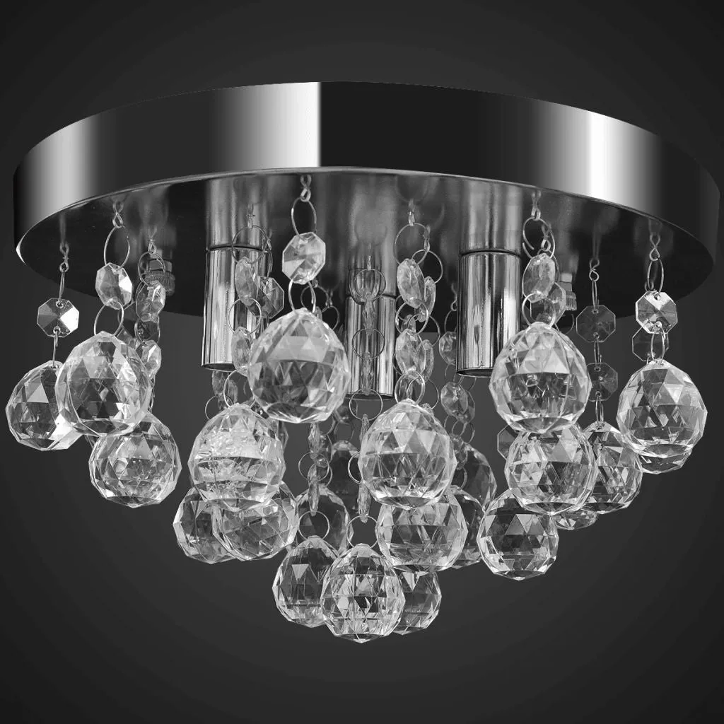 Pendant Ceiling Lamp Crystal Design Chandelier Chrome