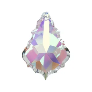 Pendeloque Crystal 3 inches Aurora Borealis Prism with One Hole on Top