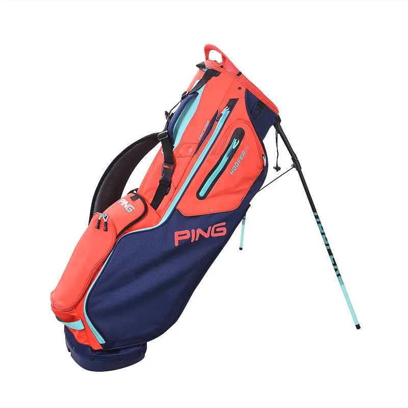 PING Hoofer14 Stand Bag (Navy/Red/Turquoise)