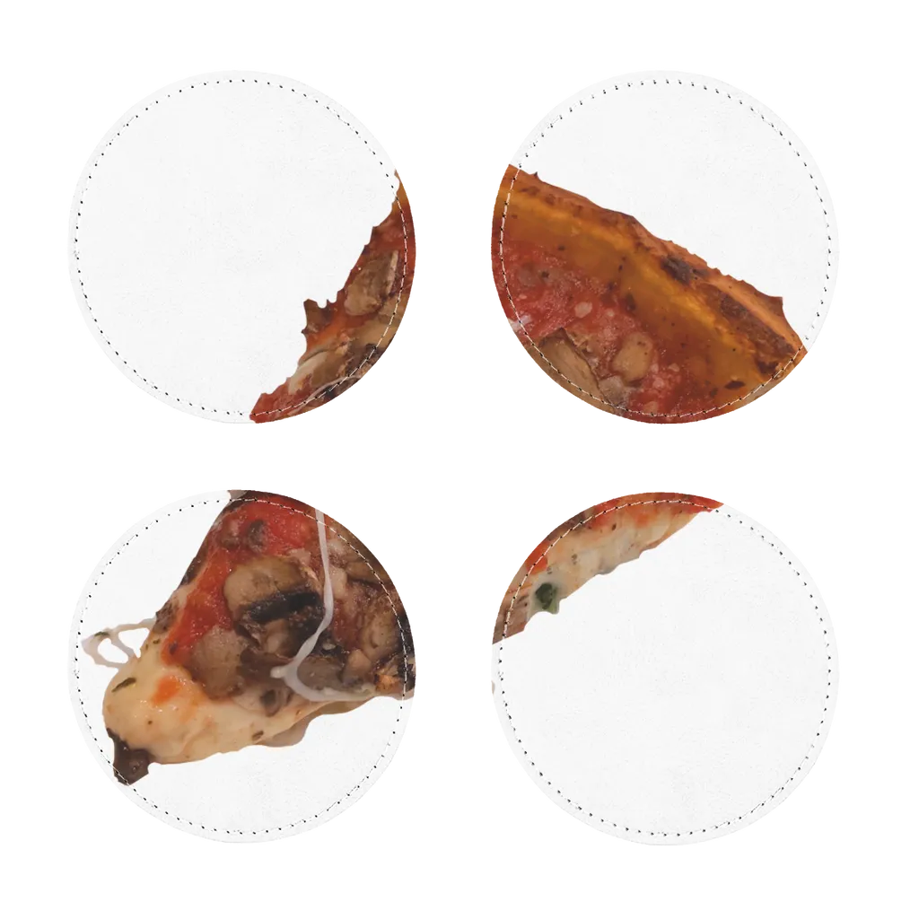 Pizza Sublimation Coasters Pack of Four