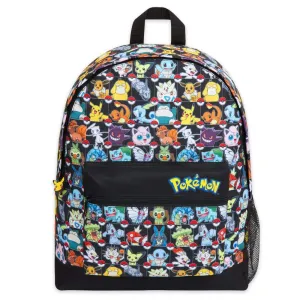 Pokemon Backpack Kids School Bag Boys Girls Teens Pikachu Pokeball