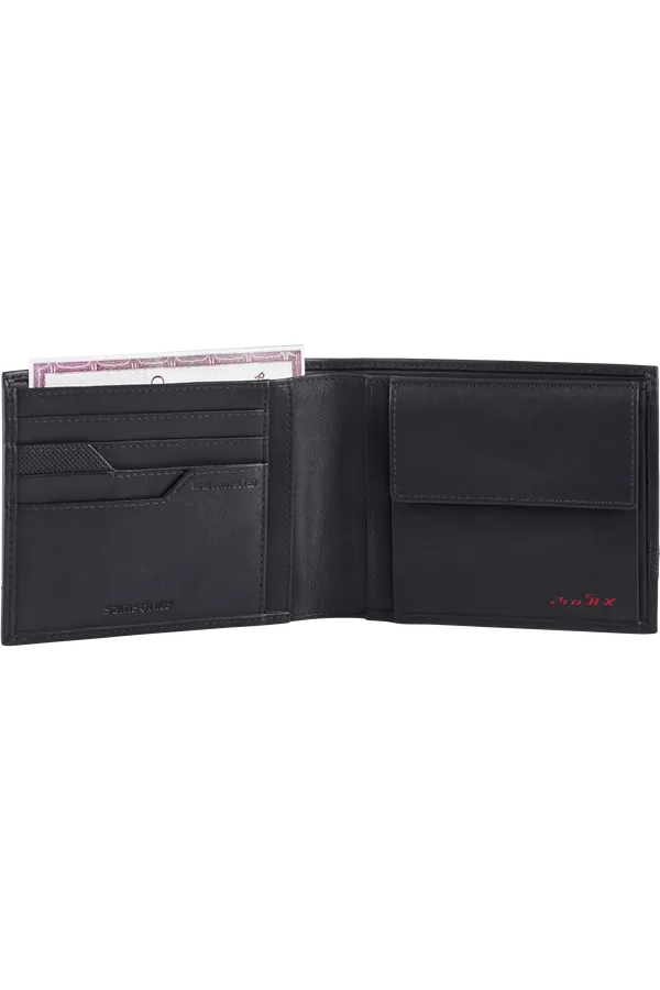 PRO-DLX 5 SLG WALLET 4 COMPARTMENTS - BLACK