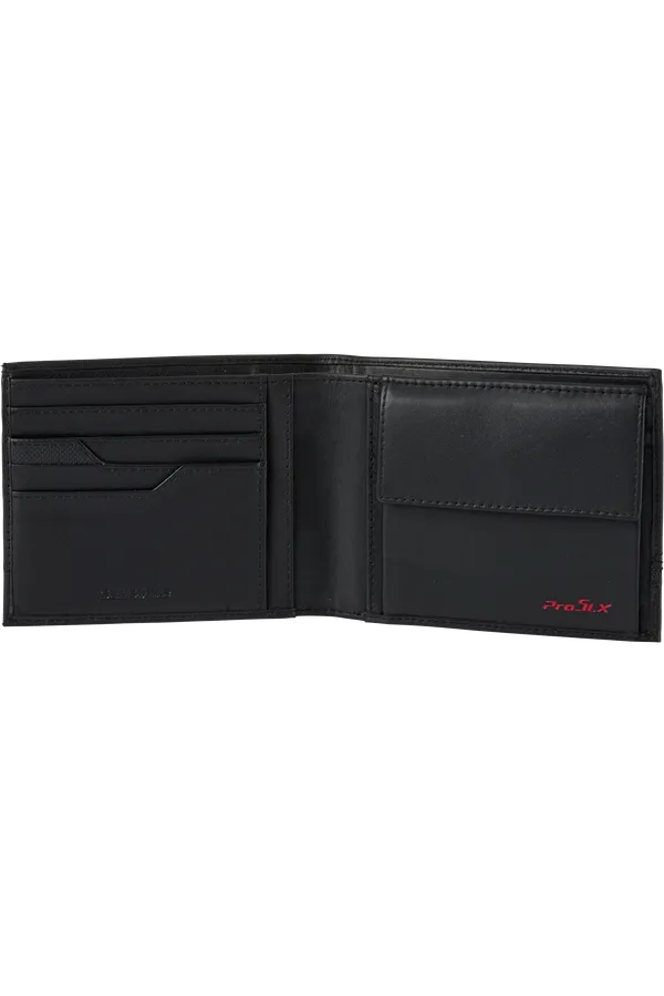 PRO-DLX 5 SLG WALLET 4 COMPARTMENTS - BLACK