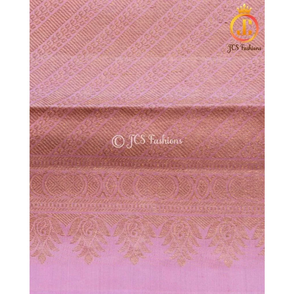 Pure Kanchipuram silk saree in gorgeous pink. Bridal Collection