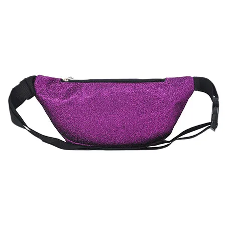 Purple Glitter Fanny Pack