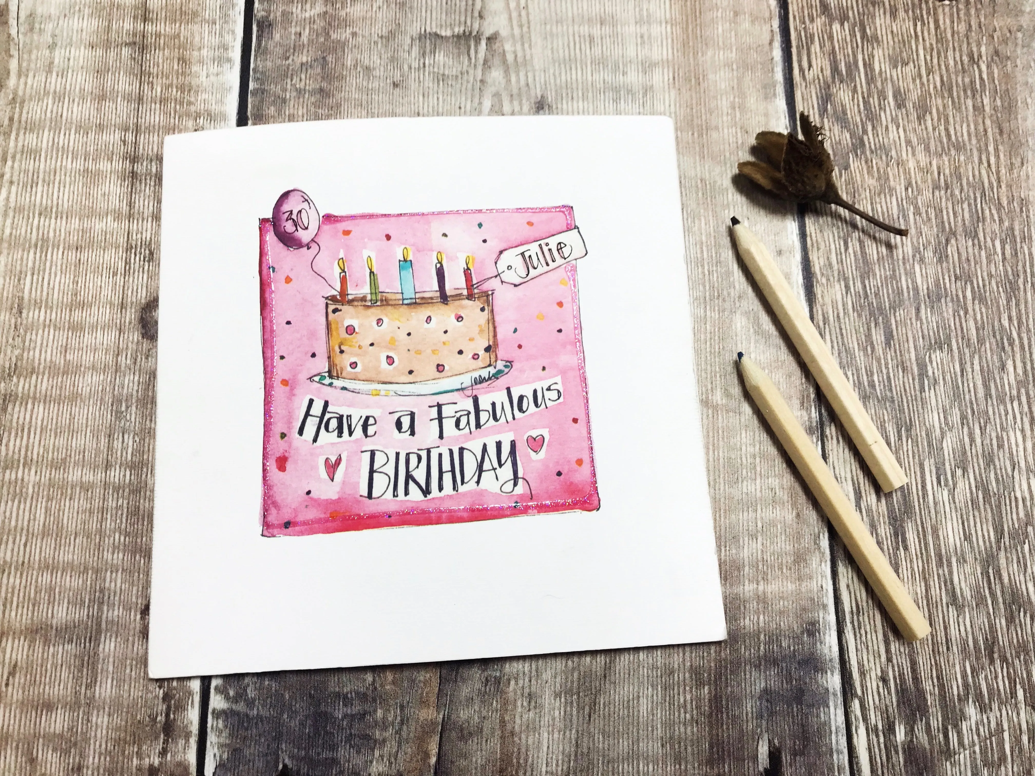 "Have a Fabulous Birthday" Card - Personalised