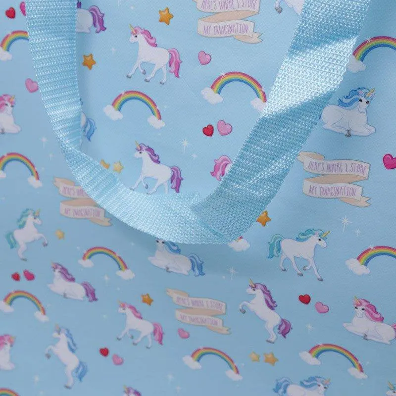 Rainbow Unicorn Design Laundry Storage Bag