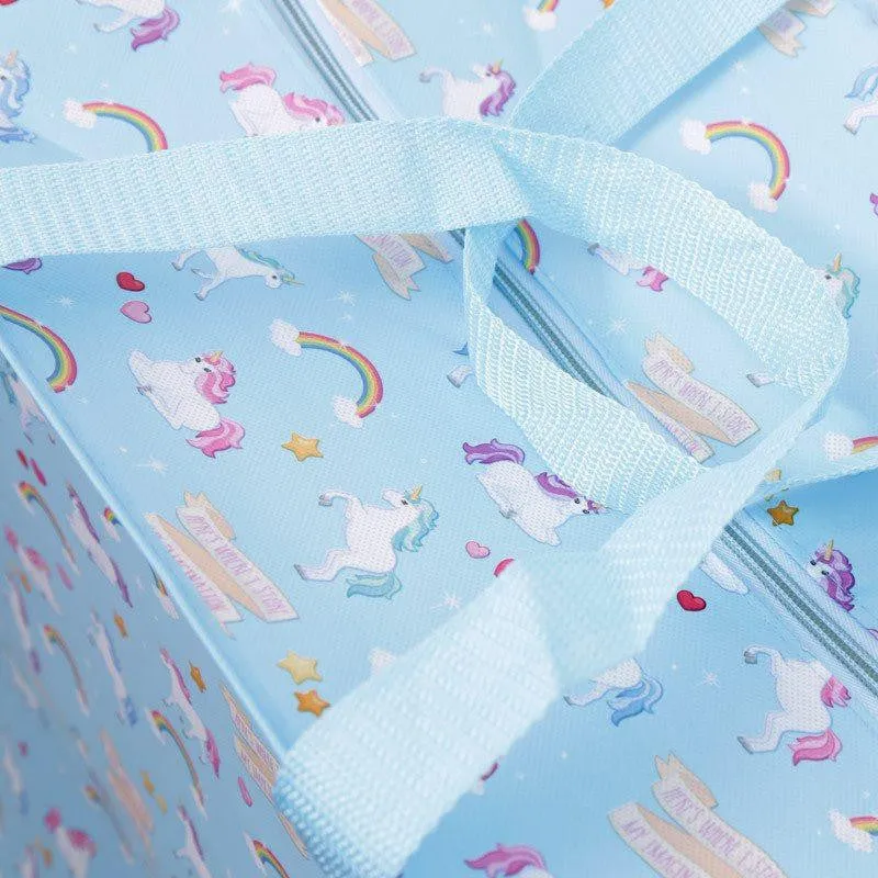 Rainbow Unicorn Design Laundry Storage Bag