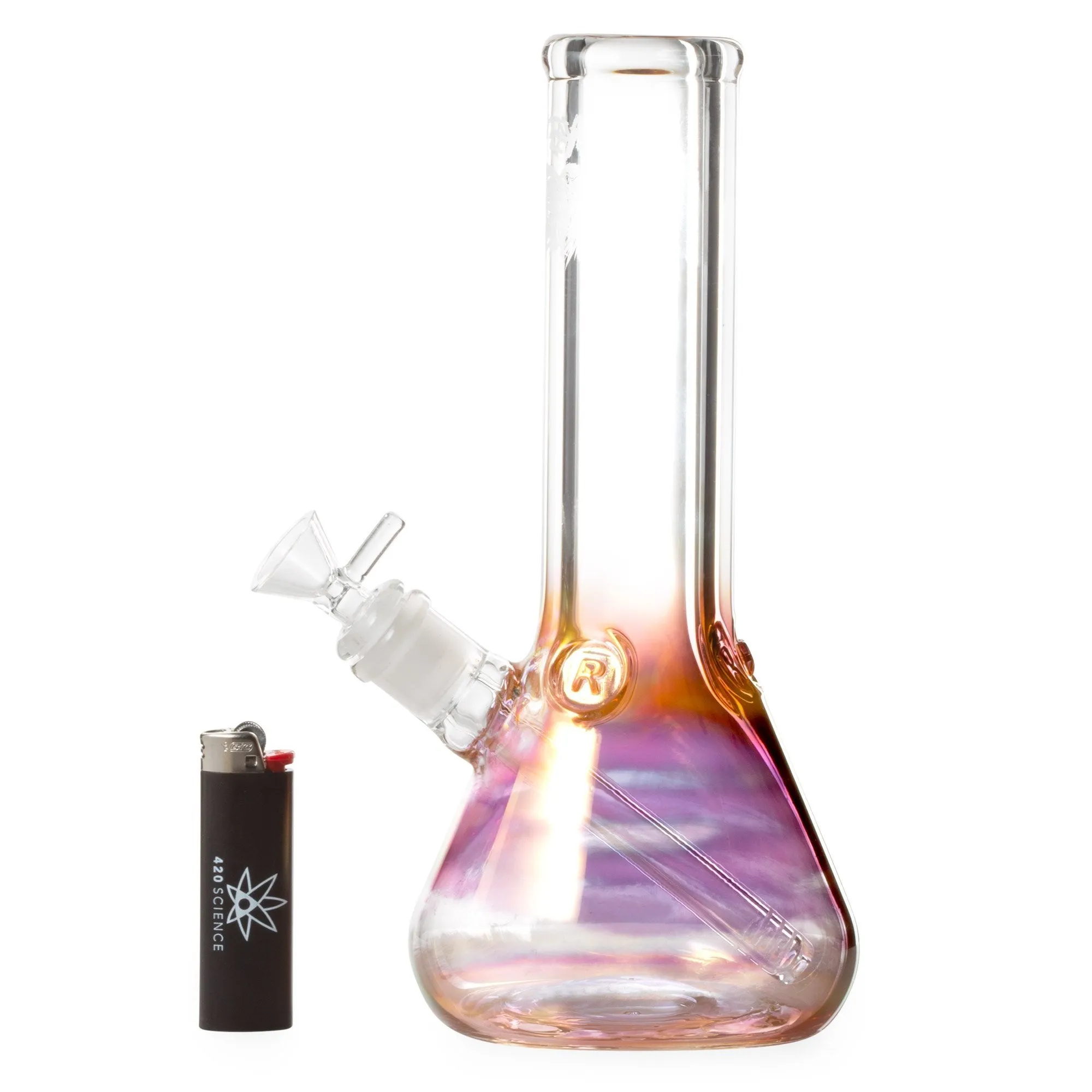 Raven Glass 10in Fumed Beaker Bong