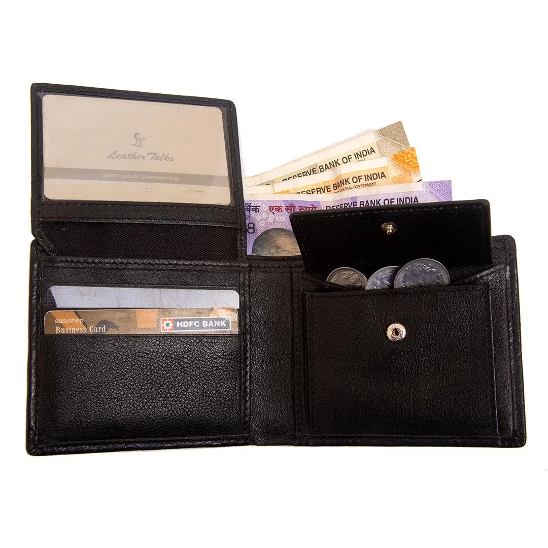 Ready to Ship Luxury Corporate Gift- Great Dane | Genuine Leather Couple Wallet Gift Set | Colour: Croco Print Black