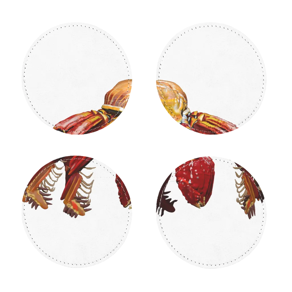 Red Crab Sublimation Coasters Pack of Four