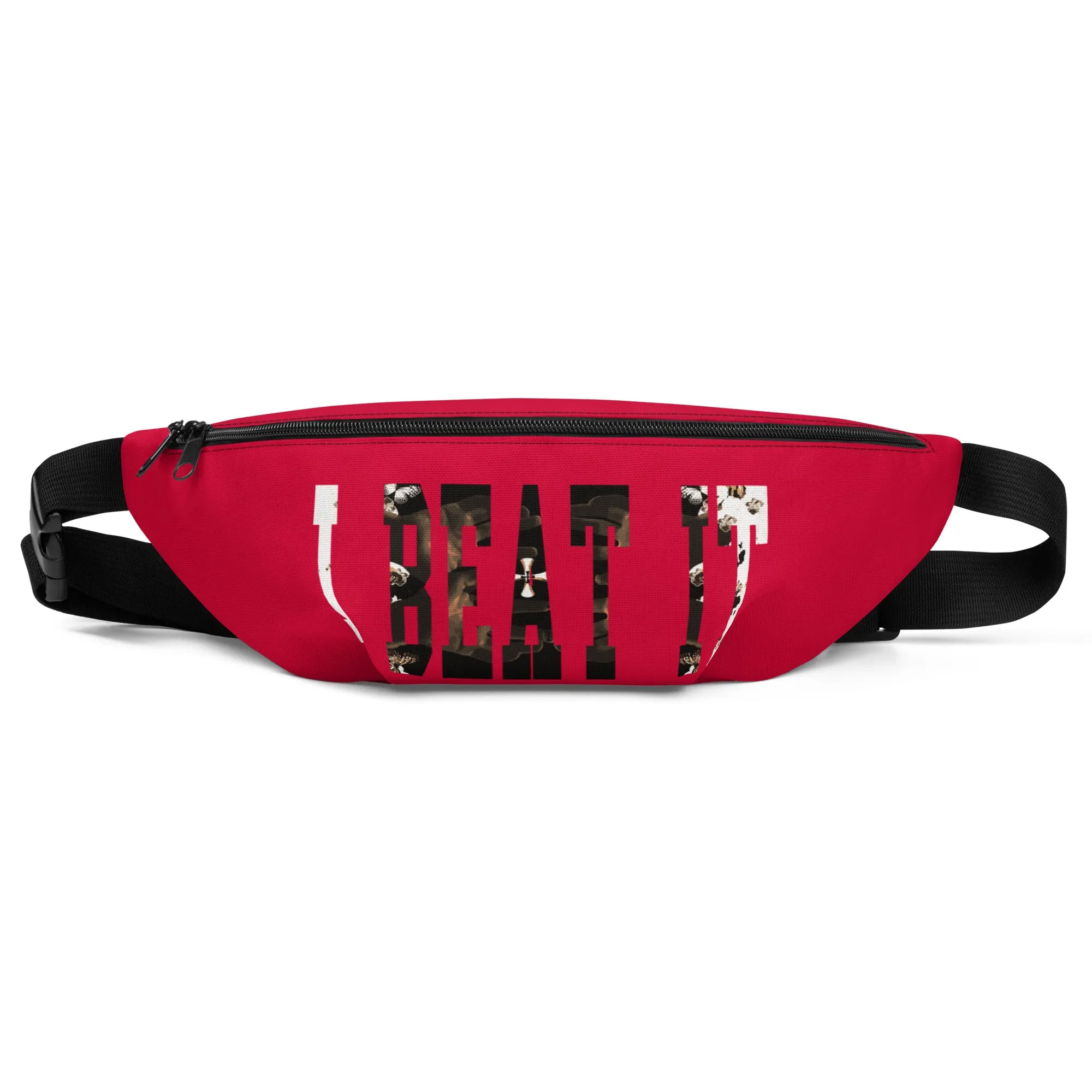 Red Fanny Pack-"I Beat it" Graphic