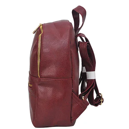 Red NGIL Faux Leather Mini Backpack