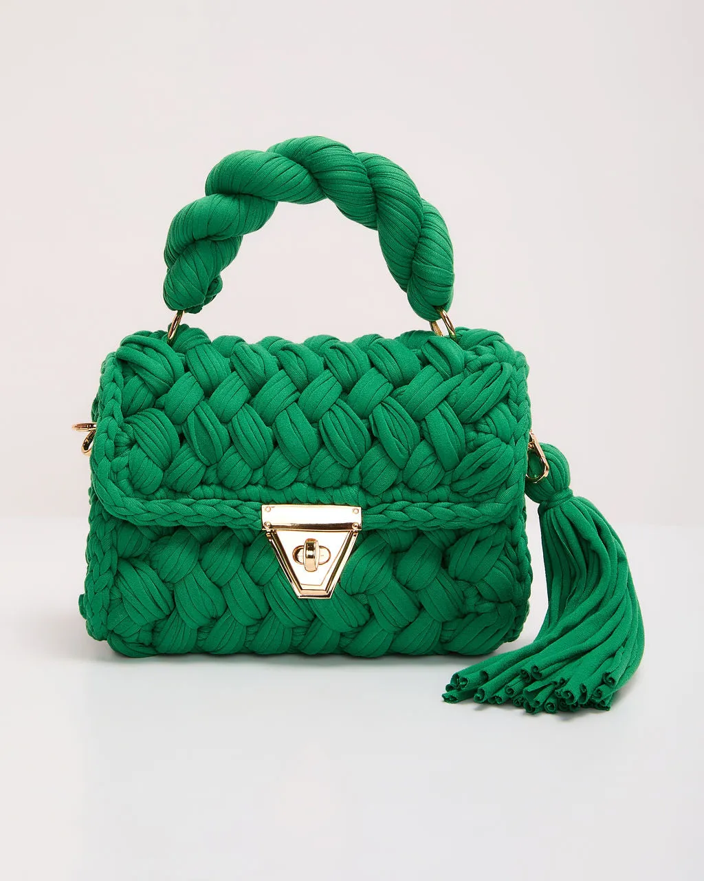 Resort Only Braided Top Handle Bag