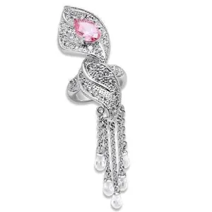 Ring AAA GRD CZ Rose LO1010 for Women Style Rhodium