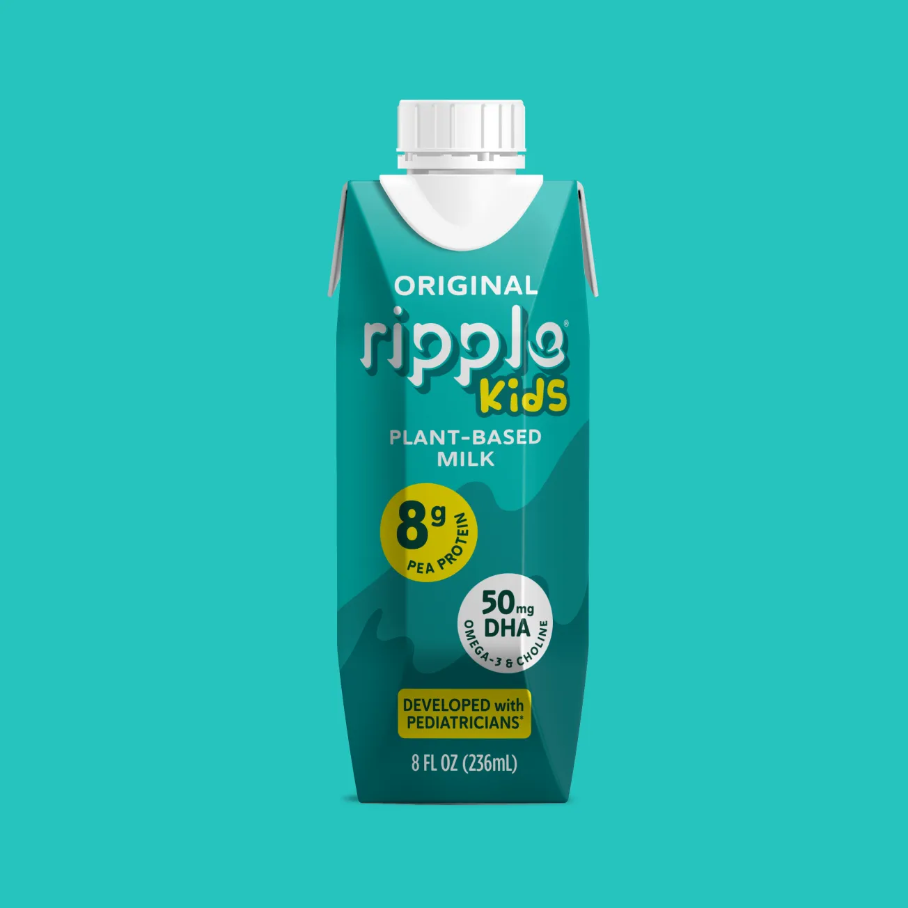 Ripple Kids On-The-Go Original Milk (Four Cases of 12)