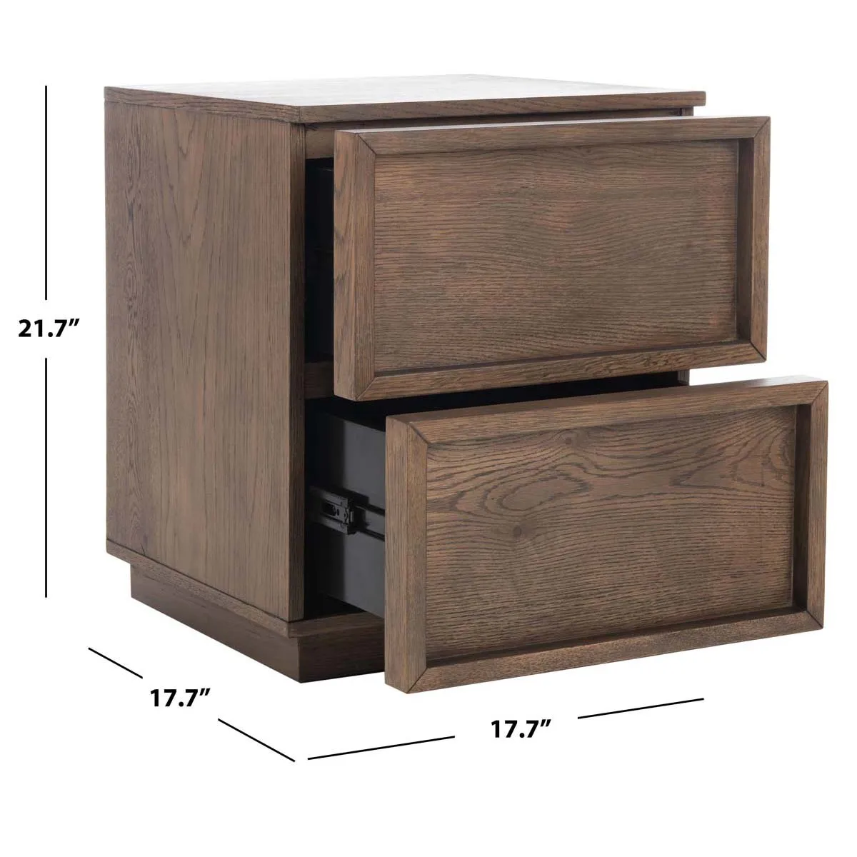 Safavieh Couture Zeus 2 Drawer Nightstand, SFV7205