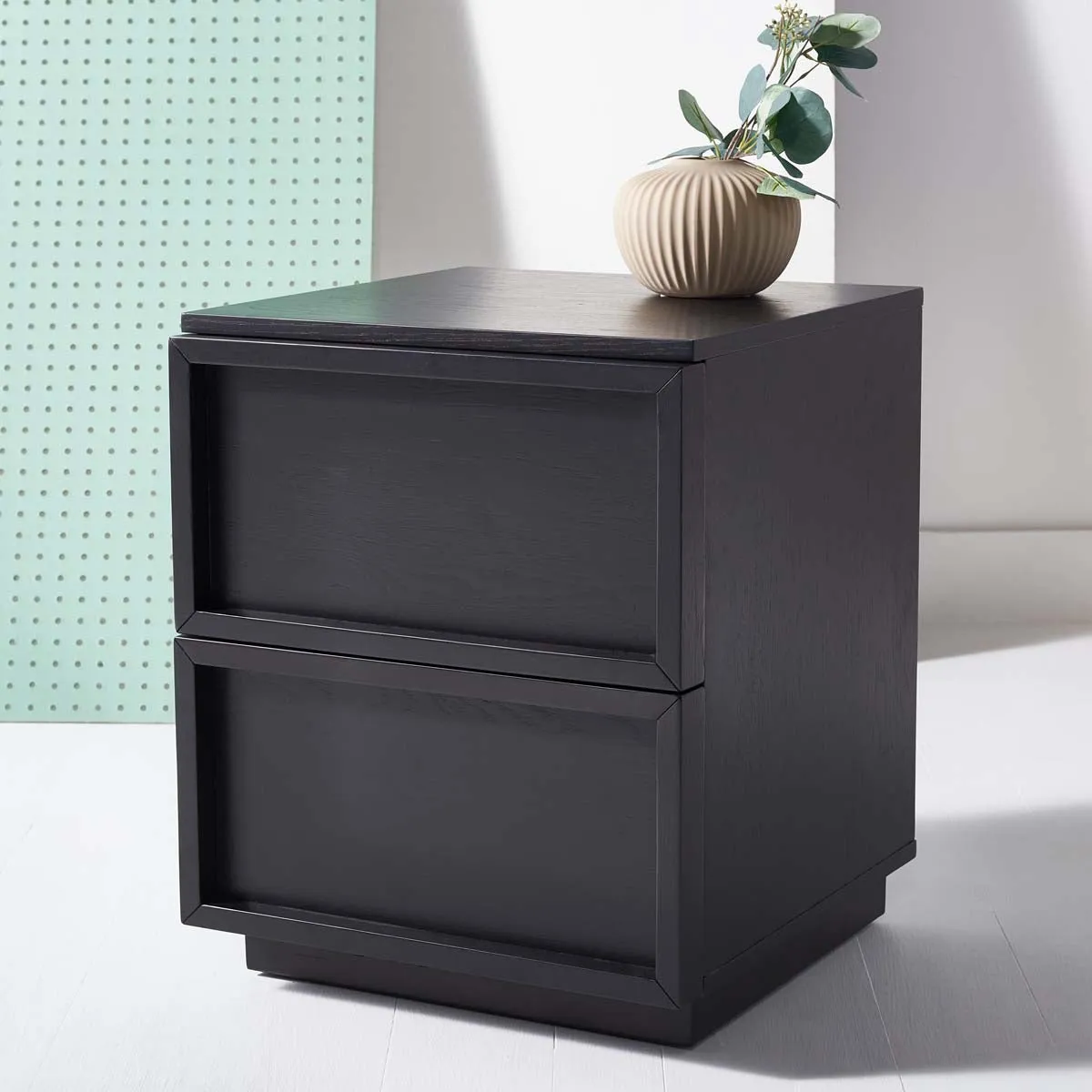 Safavieh Couture Zeus 2 Drawer Nightstand, SFV7205