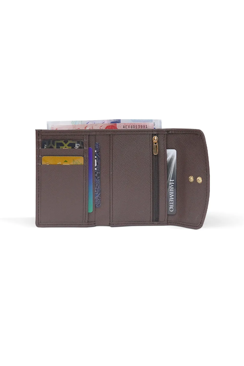 Saffiano Leather Wallet // Women