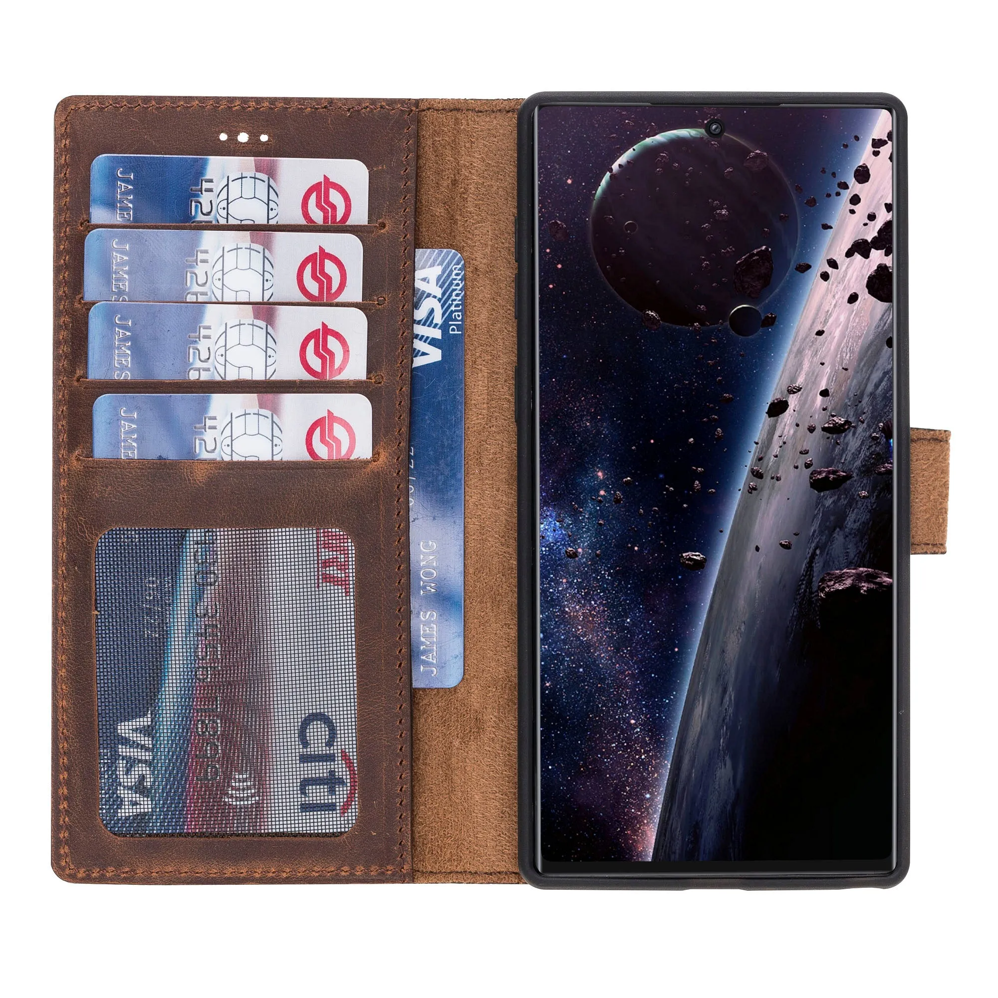 Samsung Galaxy Note 10 Magnetic Detachable Leather Wallet Case