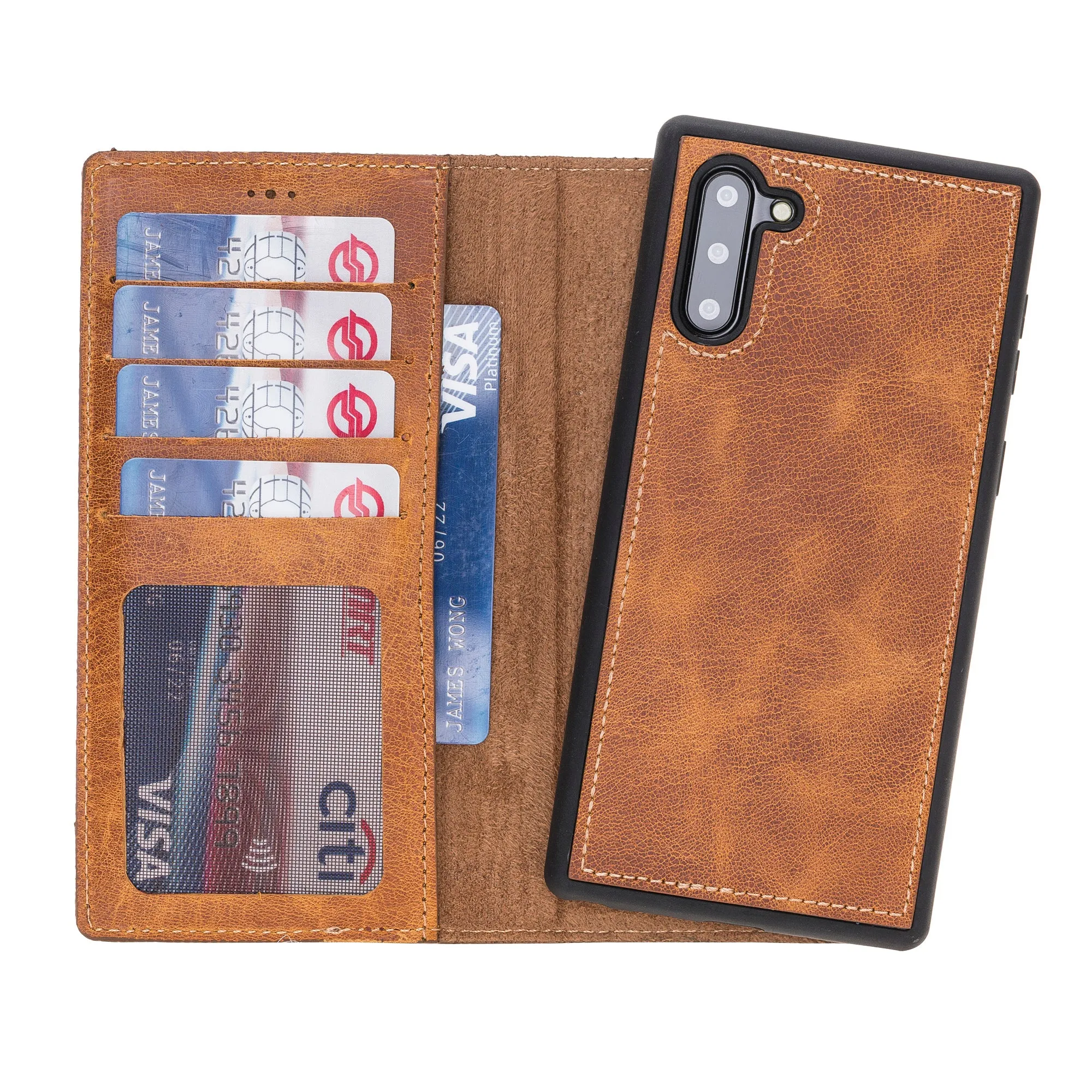 Samsung Galaxy Note 10 Magnetic Detachable Leather Wallet Case