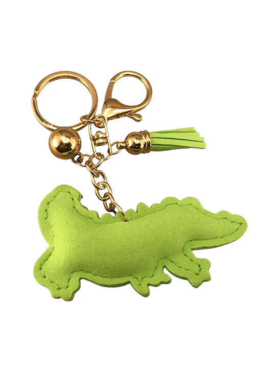 Sequined Alligator Keychain/Clip