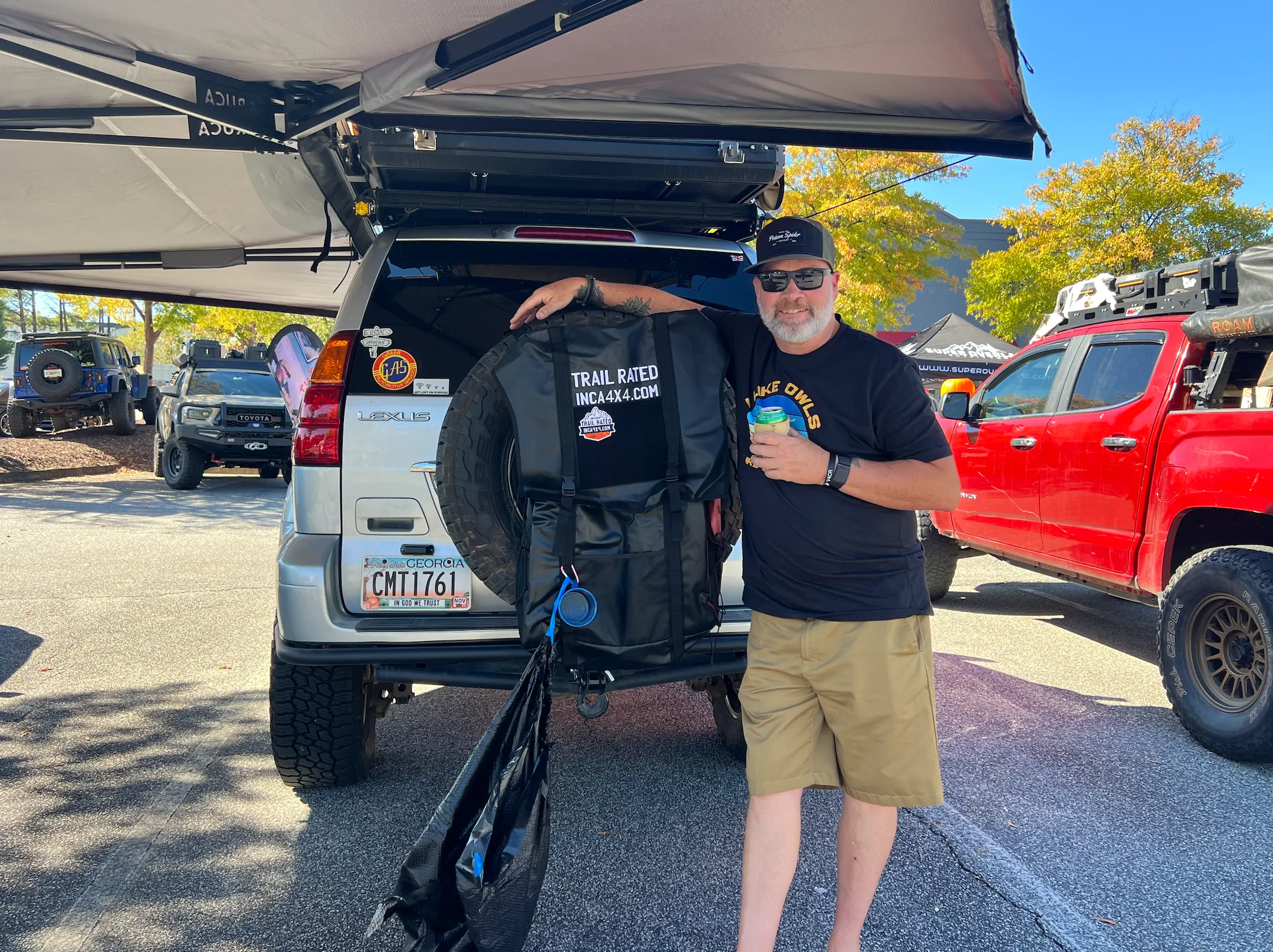 Series II Overland spare tire tailgate bag