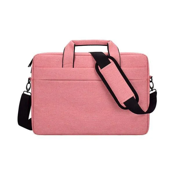 Shockproof Business Laptop Shoulder Bag-Pink