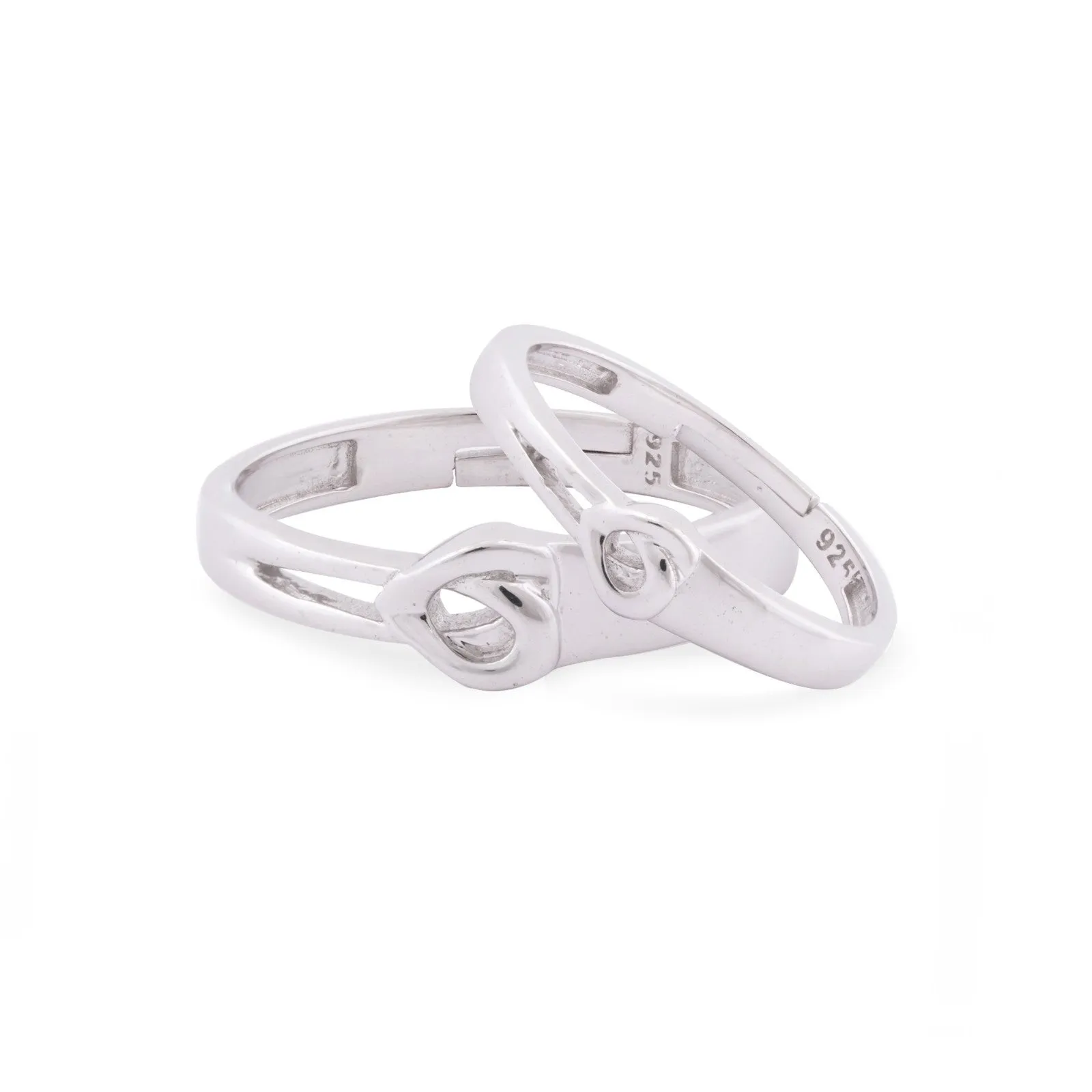 Silver Endless Love Couple Ring