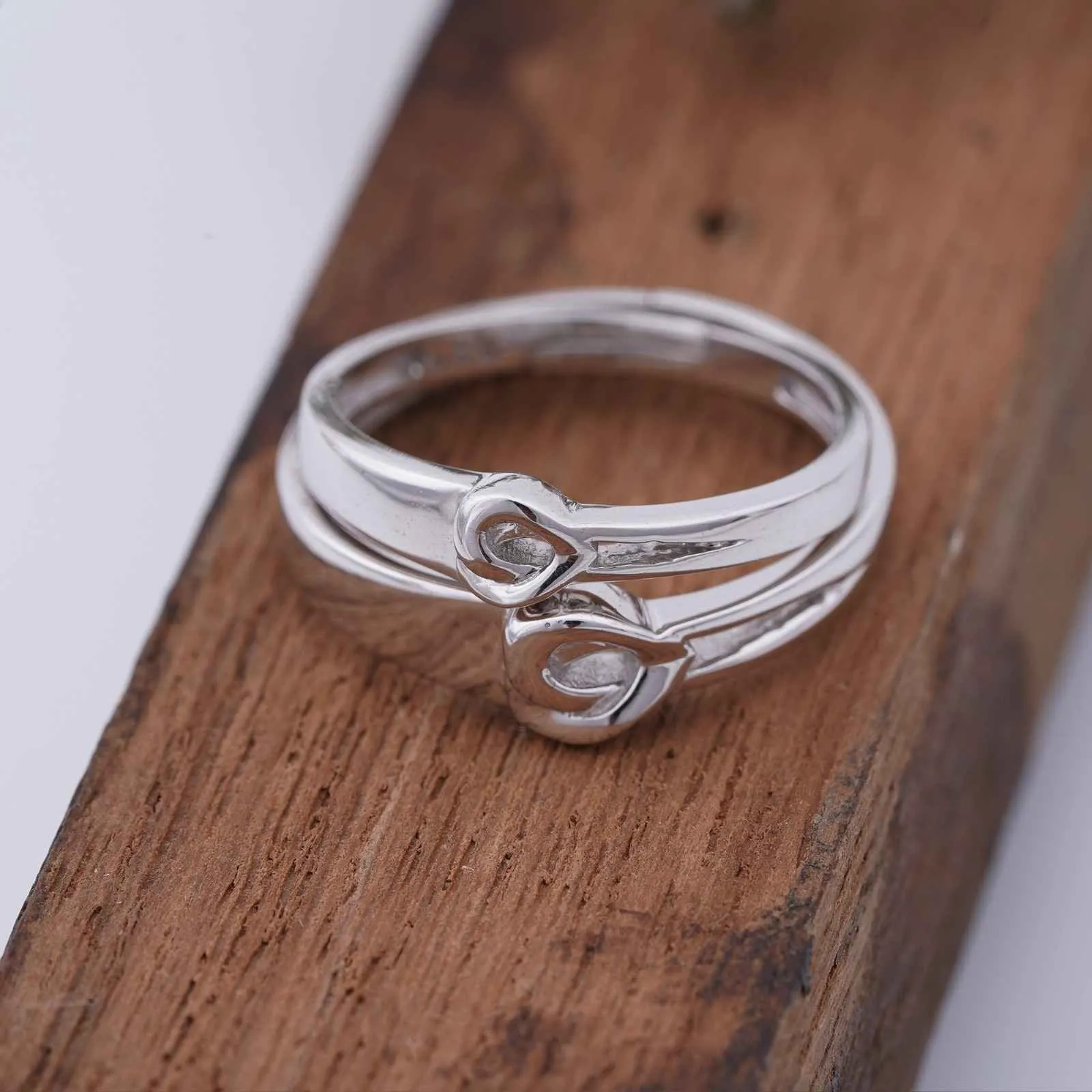 Silver Endless Love Couple Ring