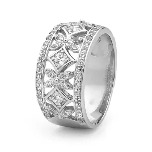 Silver Ring With Zirconia - Pave Set