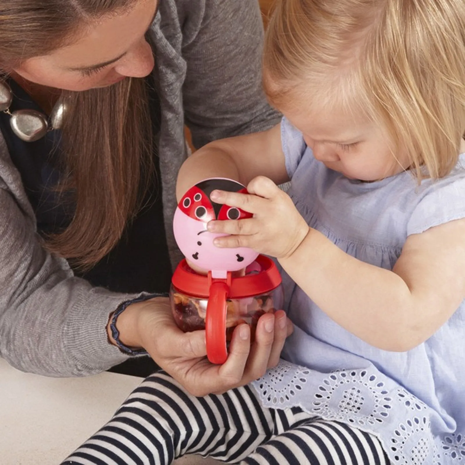 Skip Hop Zoo Snack Cup Travel Food Storage - Ladybug