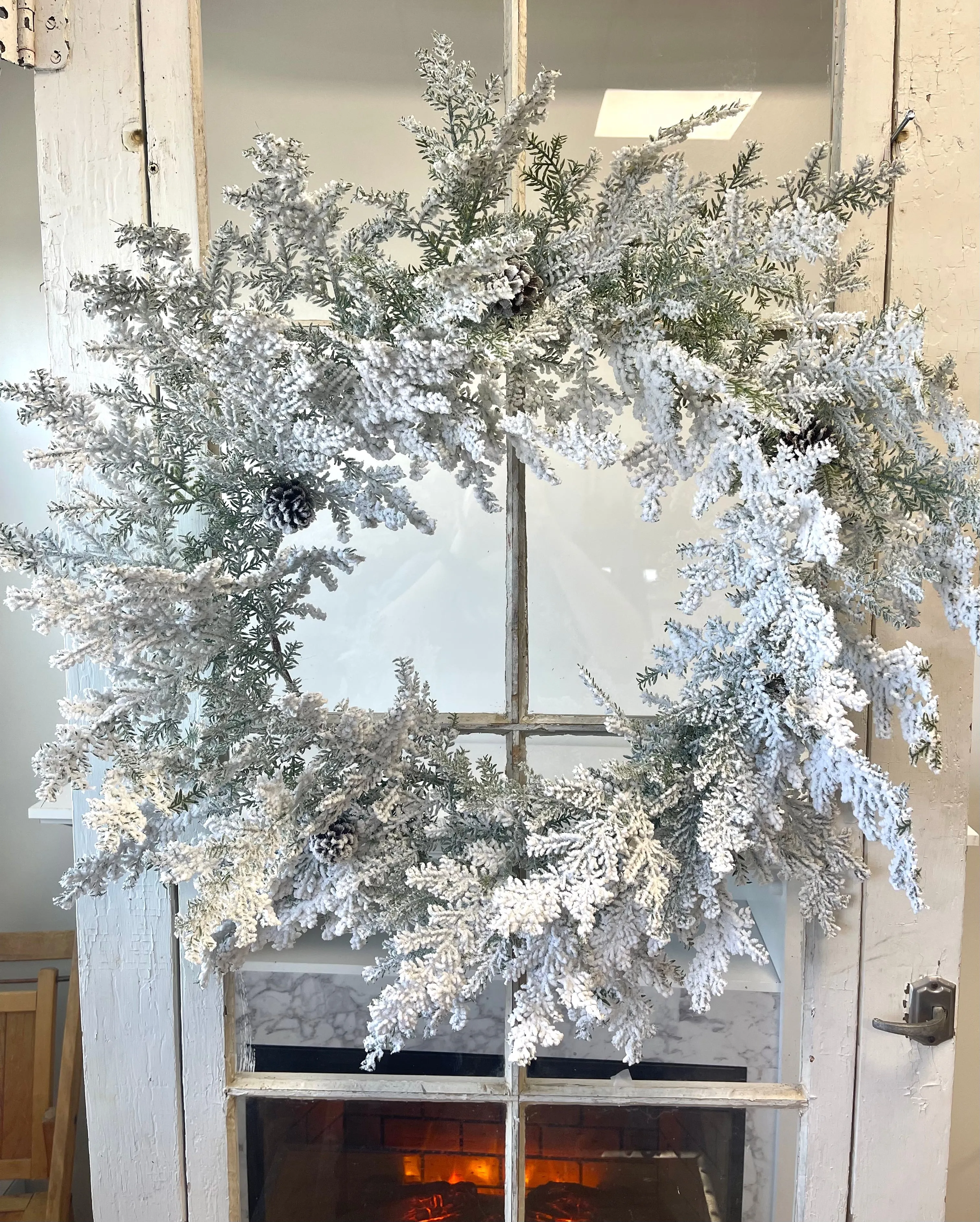 Snowy Hemingway Fir Wreath