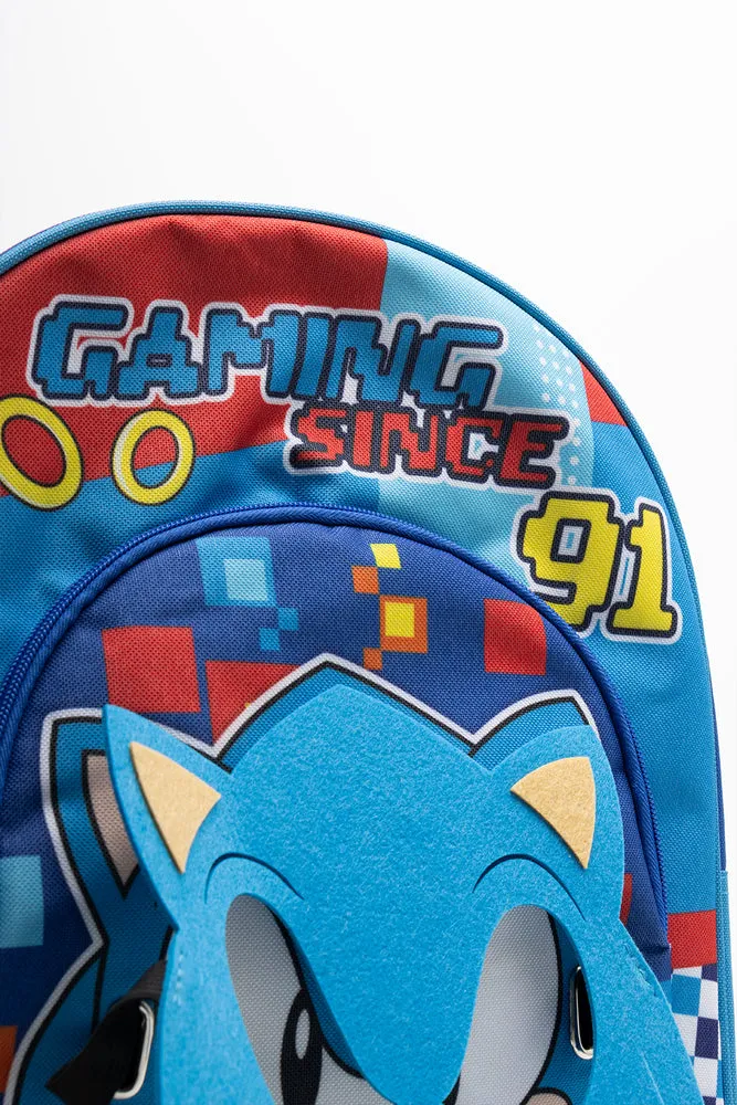 Sonic 3D Mask Back Pack Blue