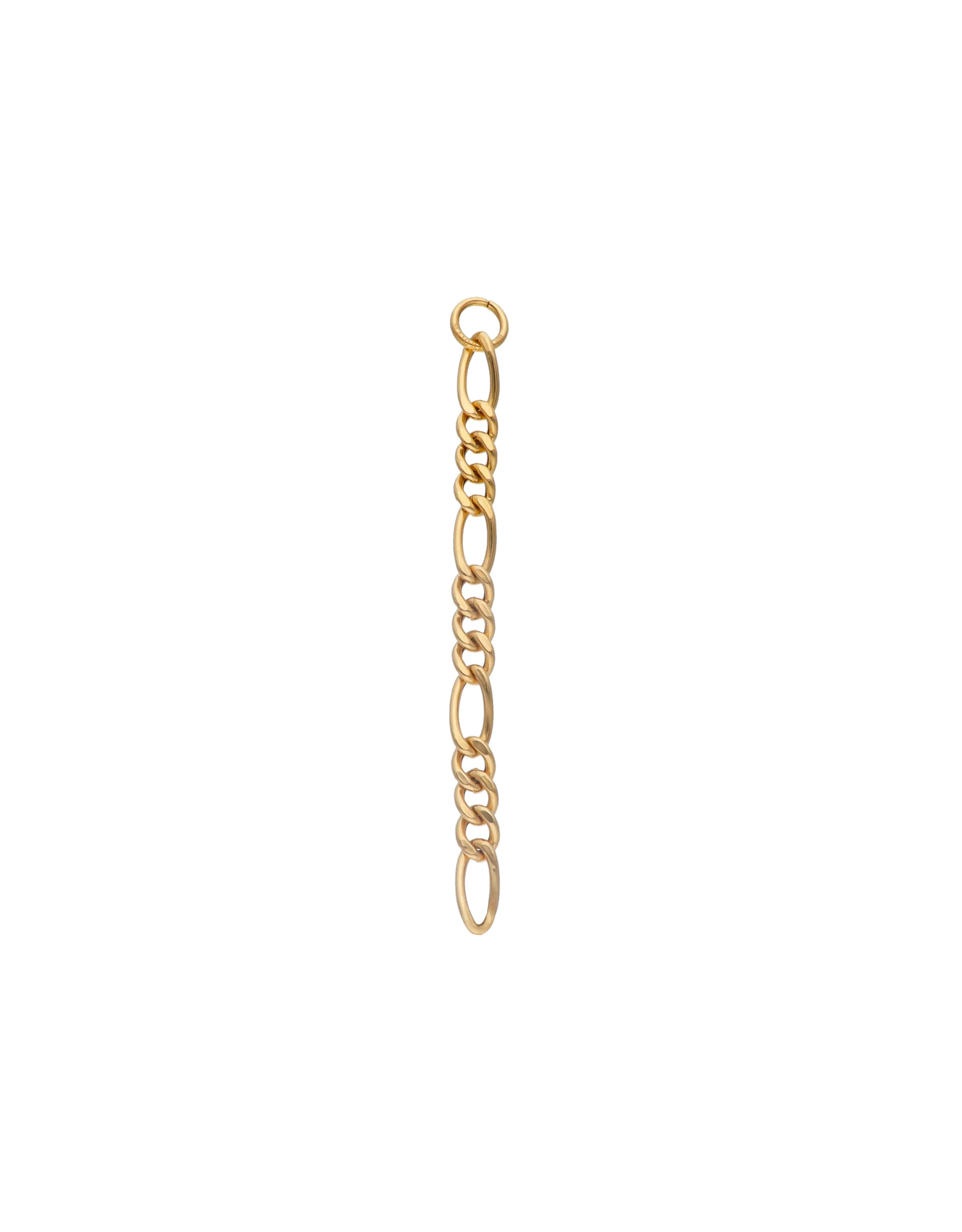 Sterling Silver Gold-Plated Chain Section Bracelet for Men and Women, 8cm Length, Mix&Match Collection