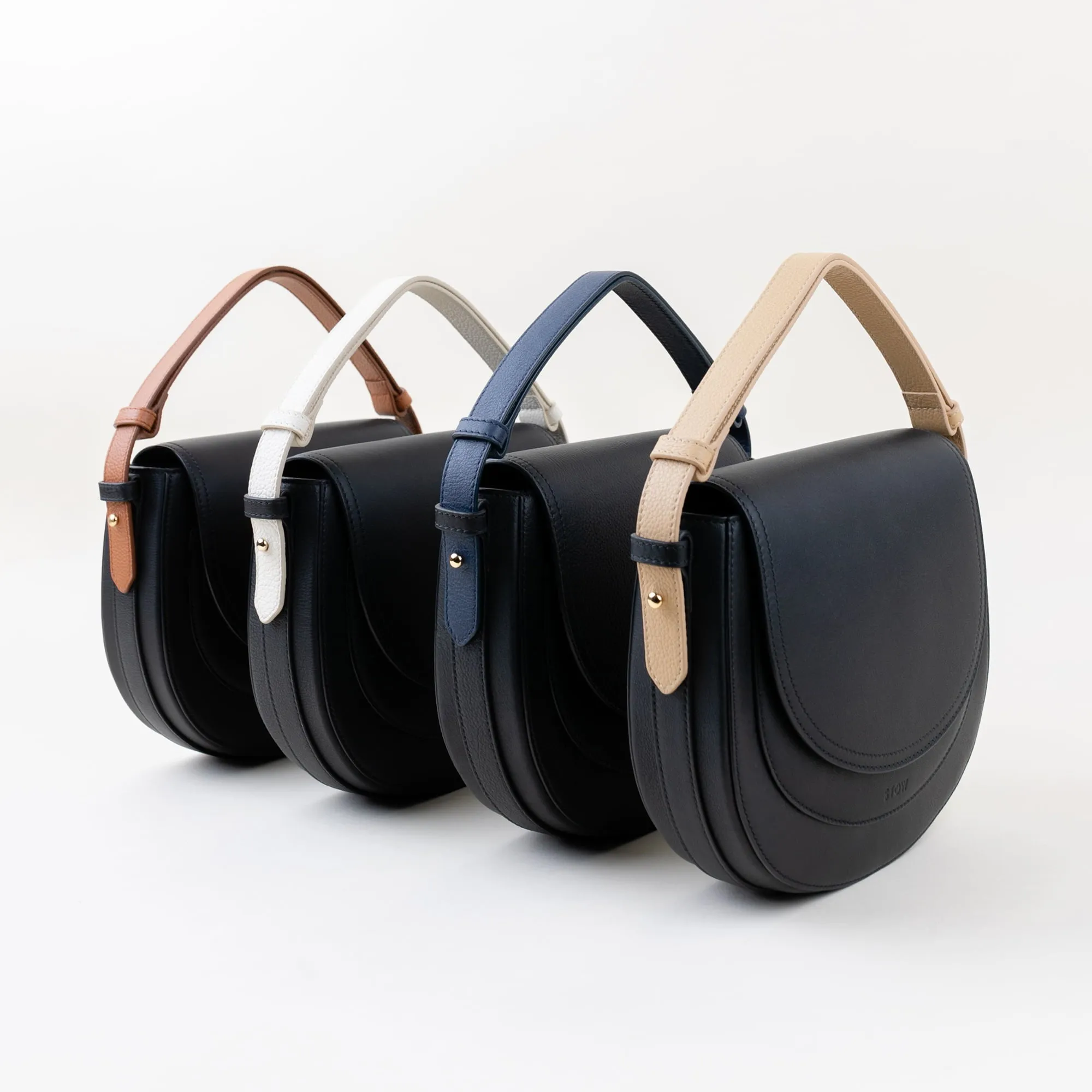 Strap and Handle Saddle Bag