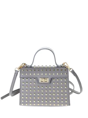 Studded Top Handle Bag